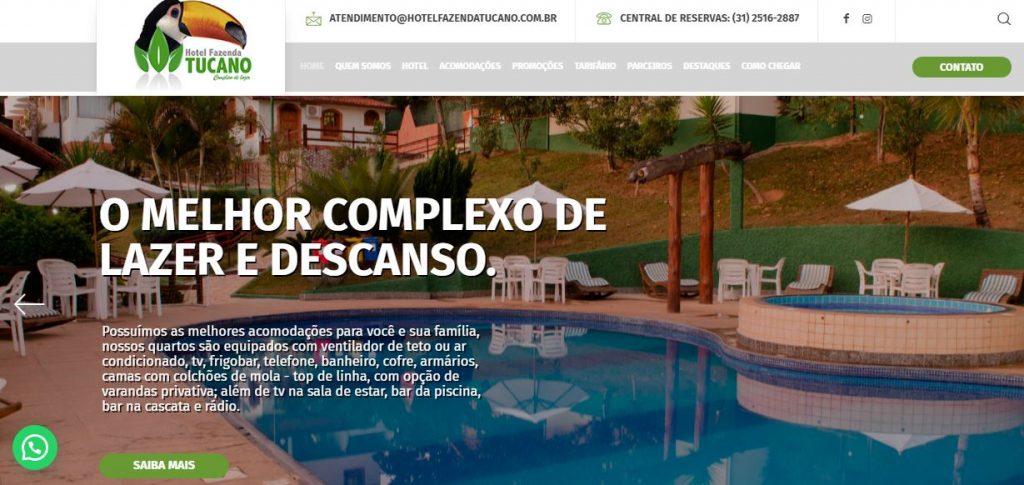 Site Hotel Fazenda Tucano