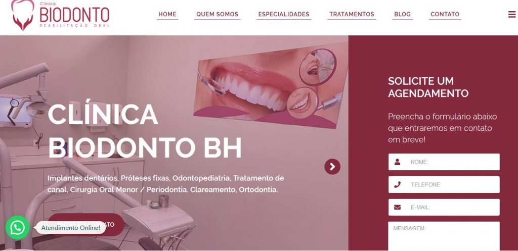 Criação de Sites para Dentistas – BiodontoBH