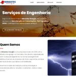 Criação do Site MinasTec Energia Manutenção em Subestações, Termografia e SPDA