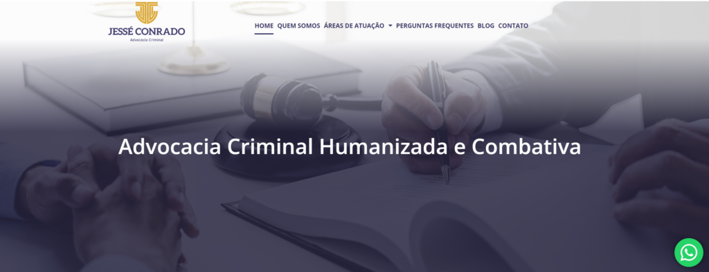 Criação do Site Jessá Conrado Advocacia Criminal