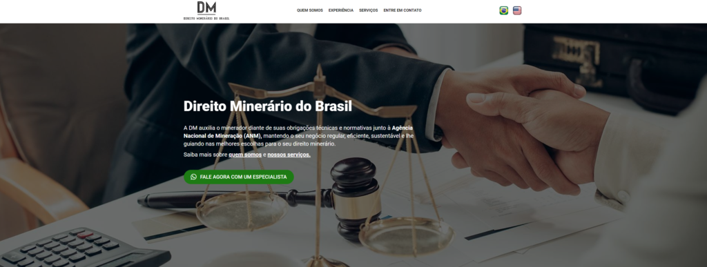 Criação do Site Direito Minerário do Brasil