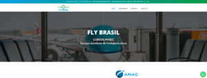 Criação do Site Fly Brasil Cursos AVSEC Serviçs Auxiliares de Transportes Aéreo