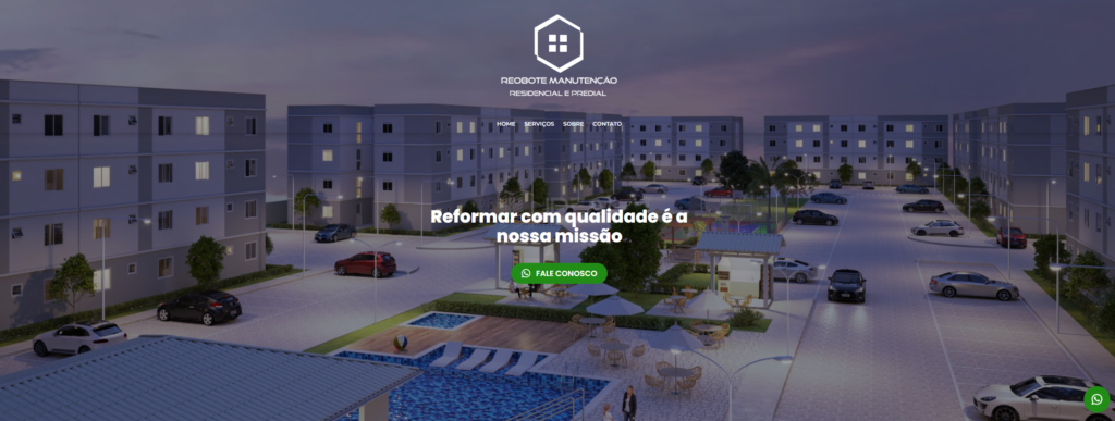 Criação do Site Reobote Manutenção Predial e Residencial