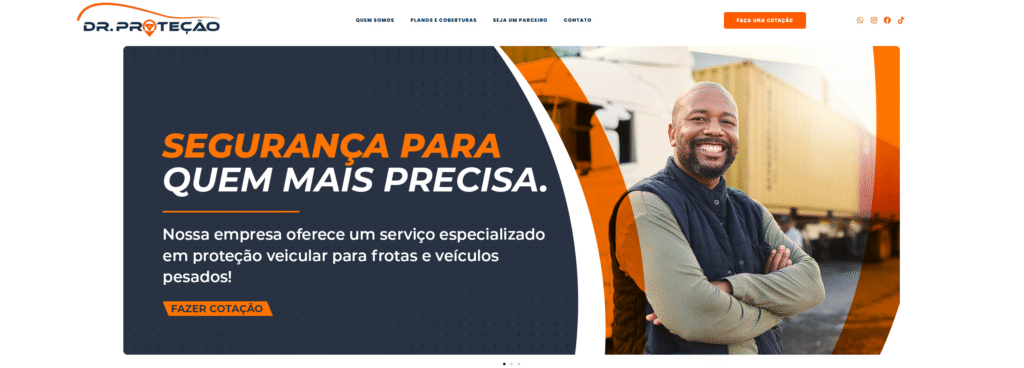 Criação do Site Doutor Proteção - Agência Digital HGX Criação de Sites e Marketing Digital